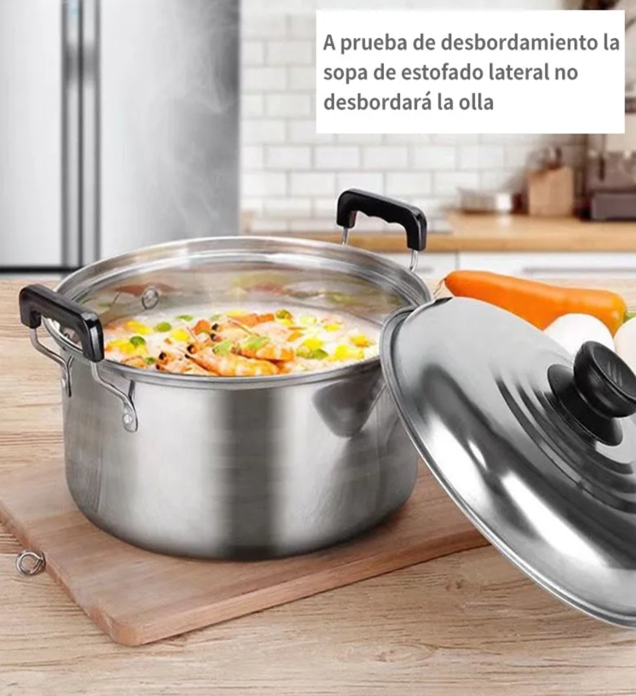 "Juego De Ollas Gruesas De Cinco Piezas Con Bandeja Para Cocina "