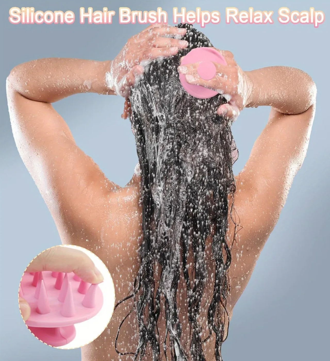 Herramientas De Peine Para Cabello Rizado Rosa