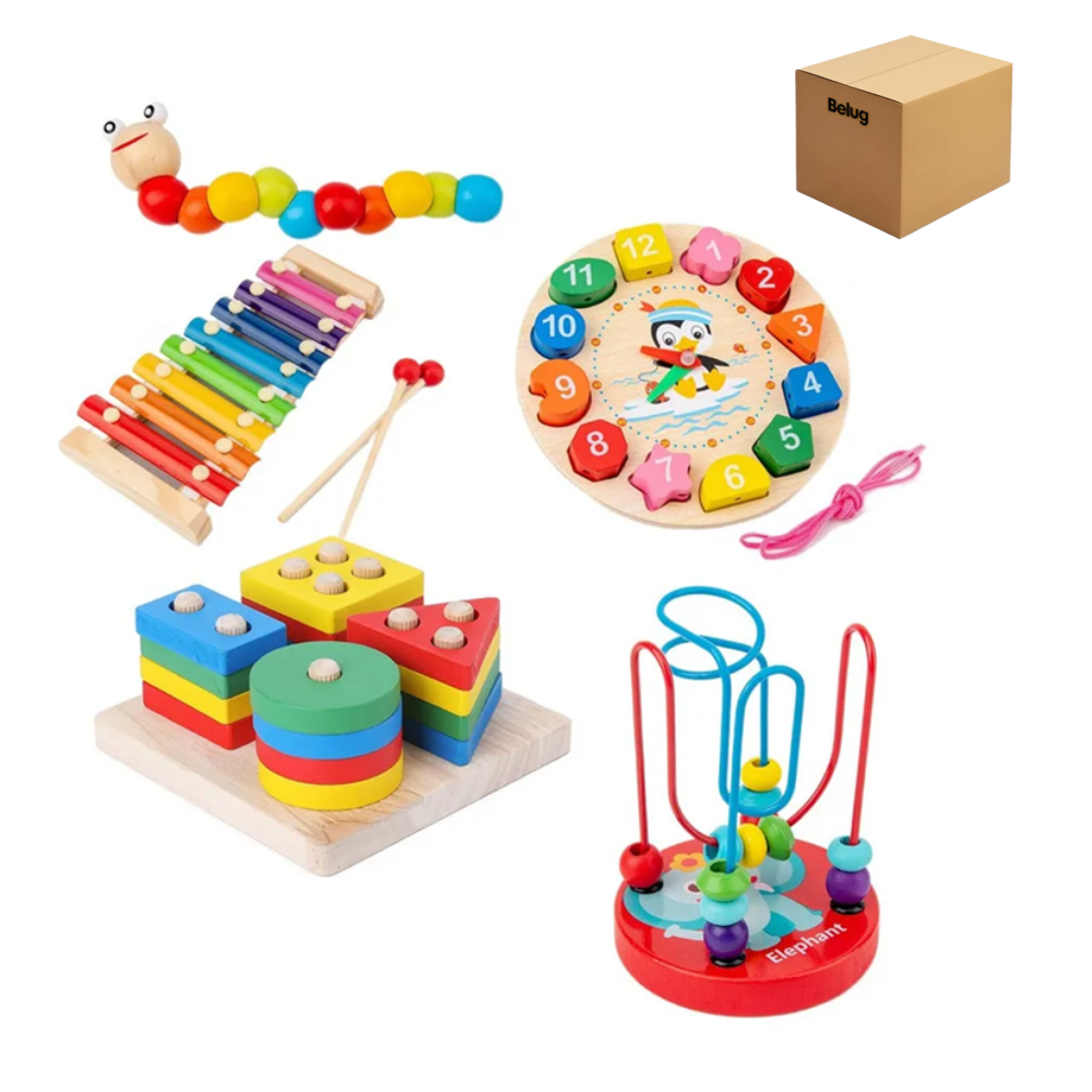 Paquete Didáctico Infantil Estimulación Temprana 5 Piezas