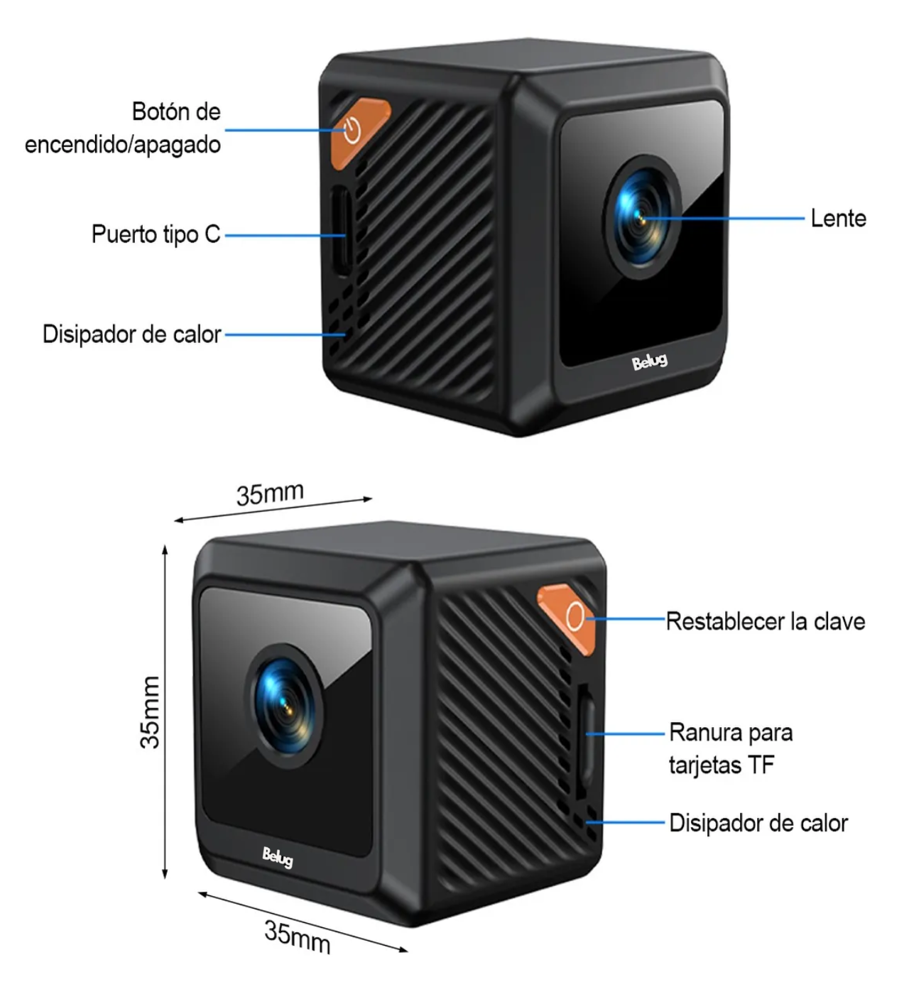 Mini Cámara Espía Wifi 1080p Full Hd Camaras Inalambricas