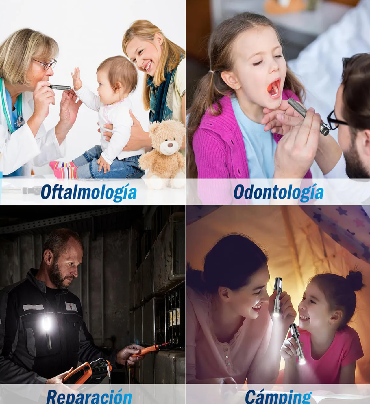 Lámpara Médica Portátil Recargable Para Diagnóstico 3colores