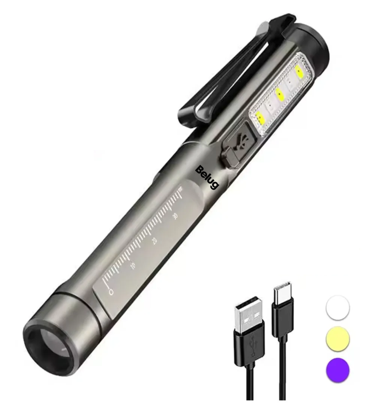 Lámpara Médica Portátil Recargable Para Diagnóstico 3colores