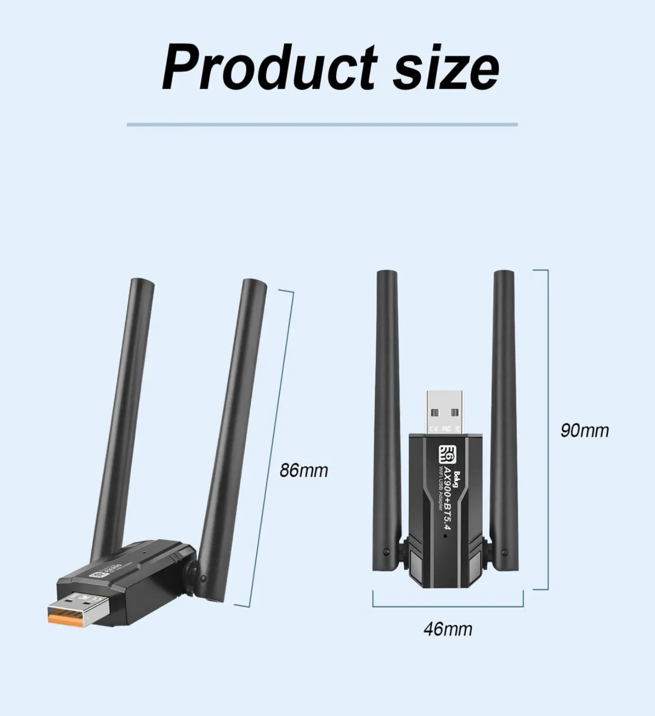 Usb Wifi 6 Bluetooth 5.4, Compatible Con Windows 11/10