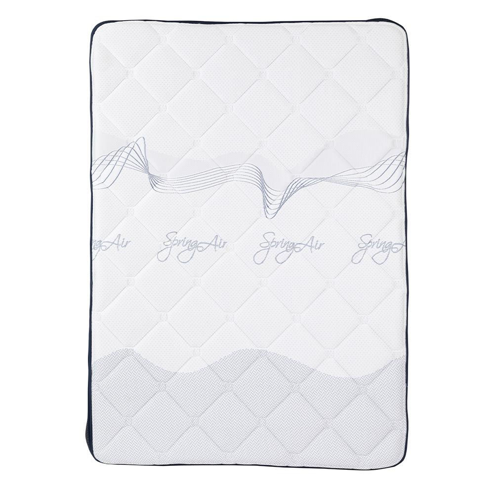 Colchón Queen Size Spring Air Mónaco + 2 Almohadas Royal + Protector Lux+ Sábanas Royal + Edredón Homy