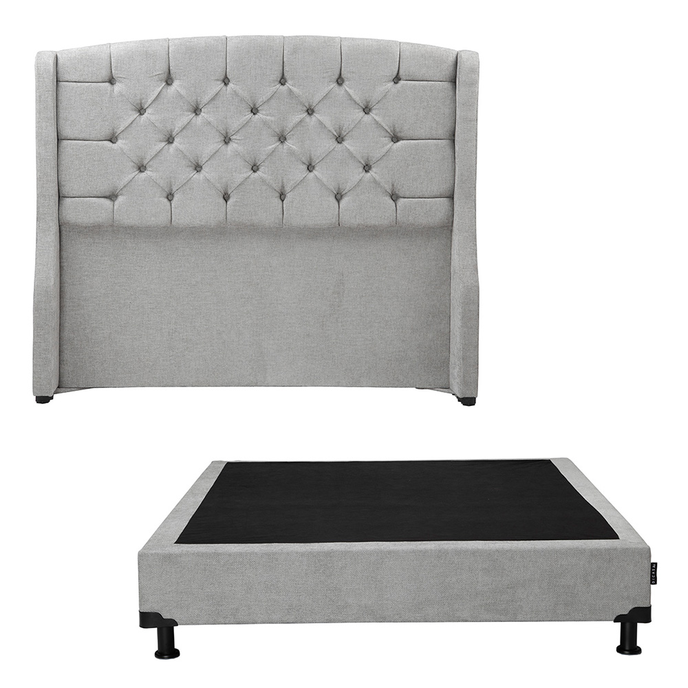 Cabecera Individual Dicasa Sitka Gris Nickel + Box 