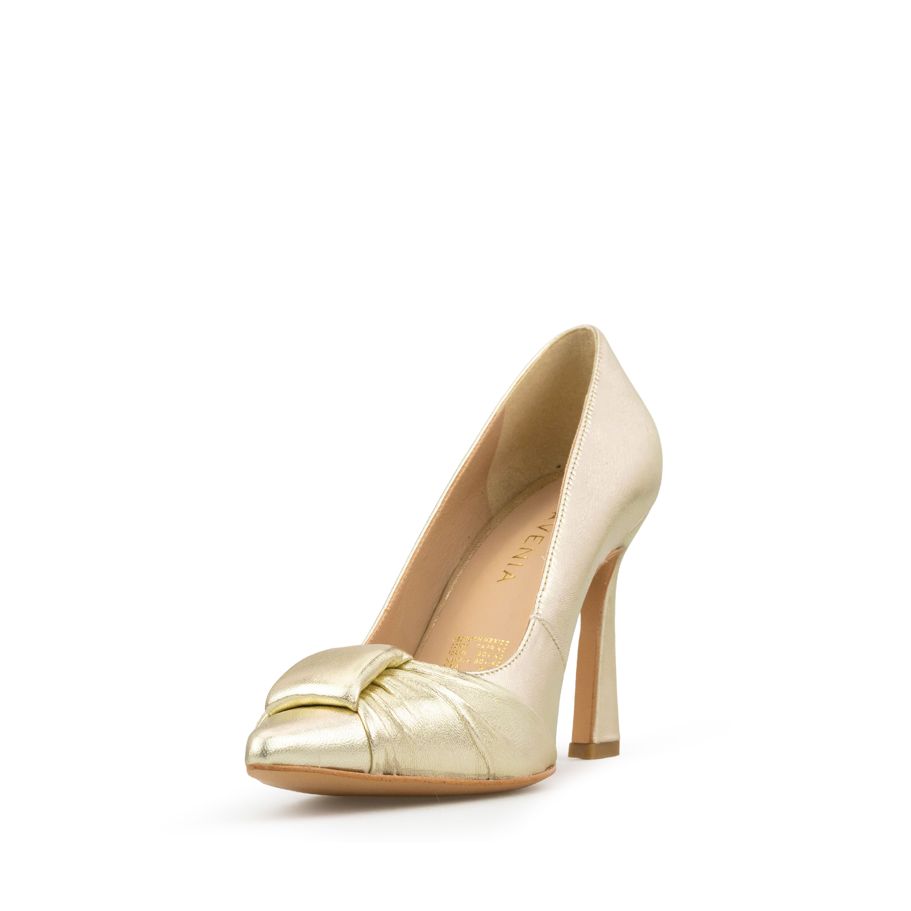 Zapatillas De Tacón Davenia De Piel Sandalia Para Dama Mod. clara