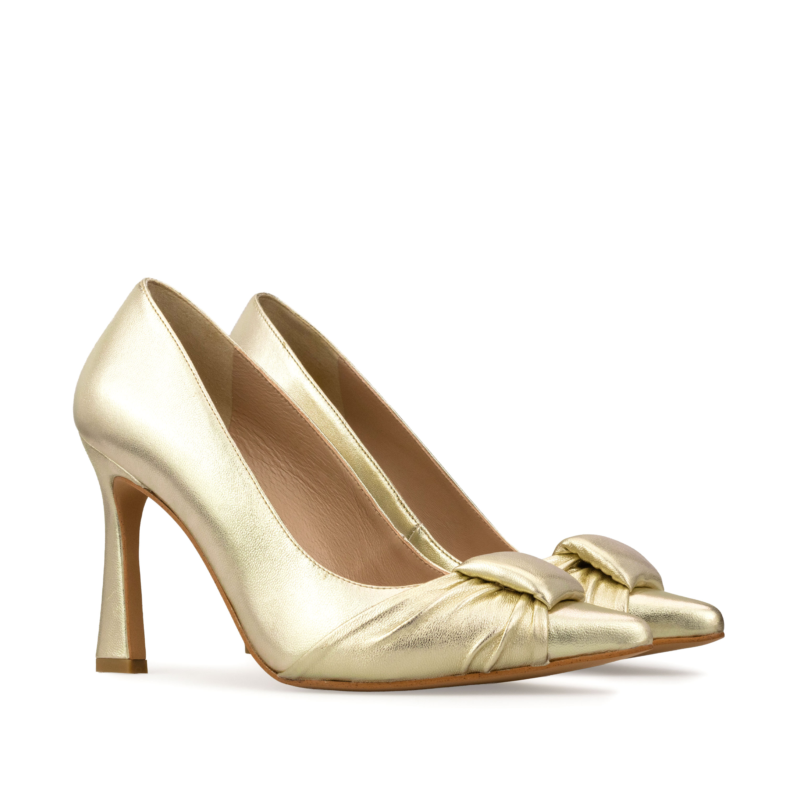 Zapatillas De Tacón Davenia De Piel Sandalia Para Dama Mod. clara