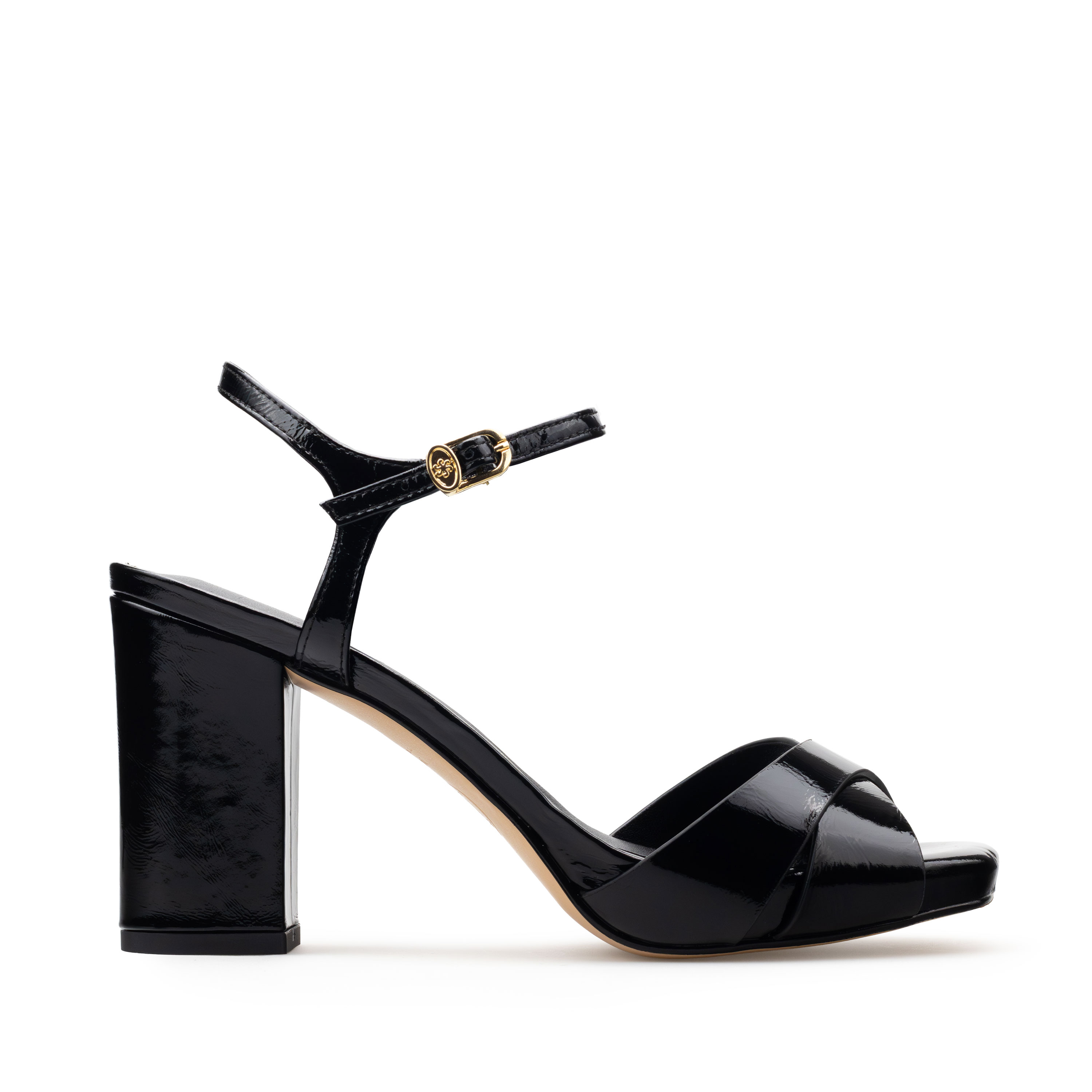 Zapatillas De Tacón Davenia De Piel Sandalia Para Dama Elia