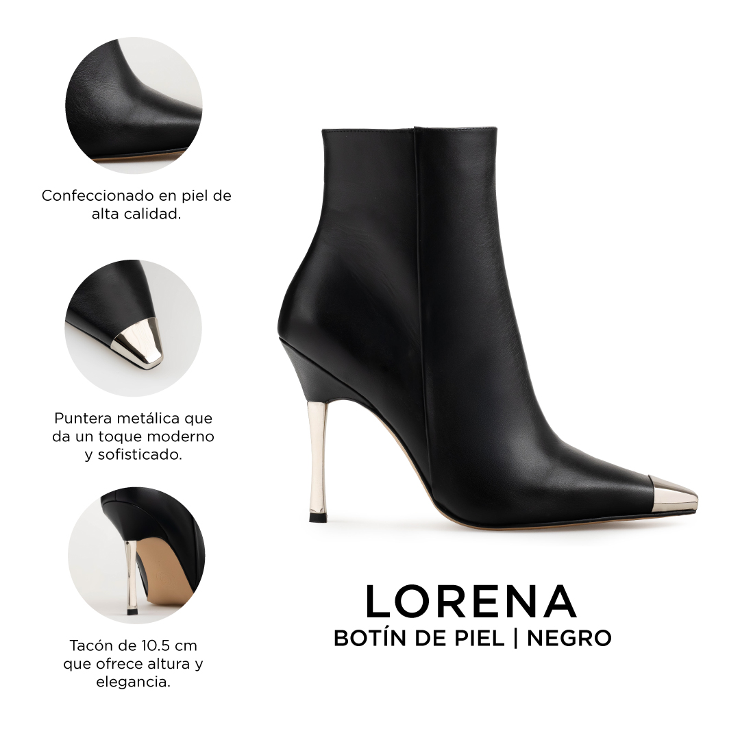 Botines Para Mujer Elegantes Botas Piel Davenia Mod. Lorena