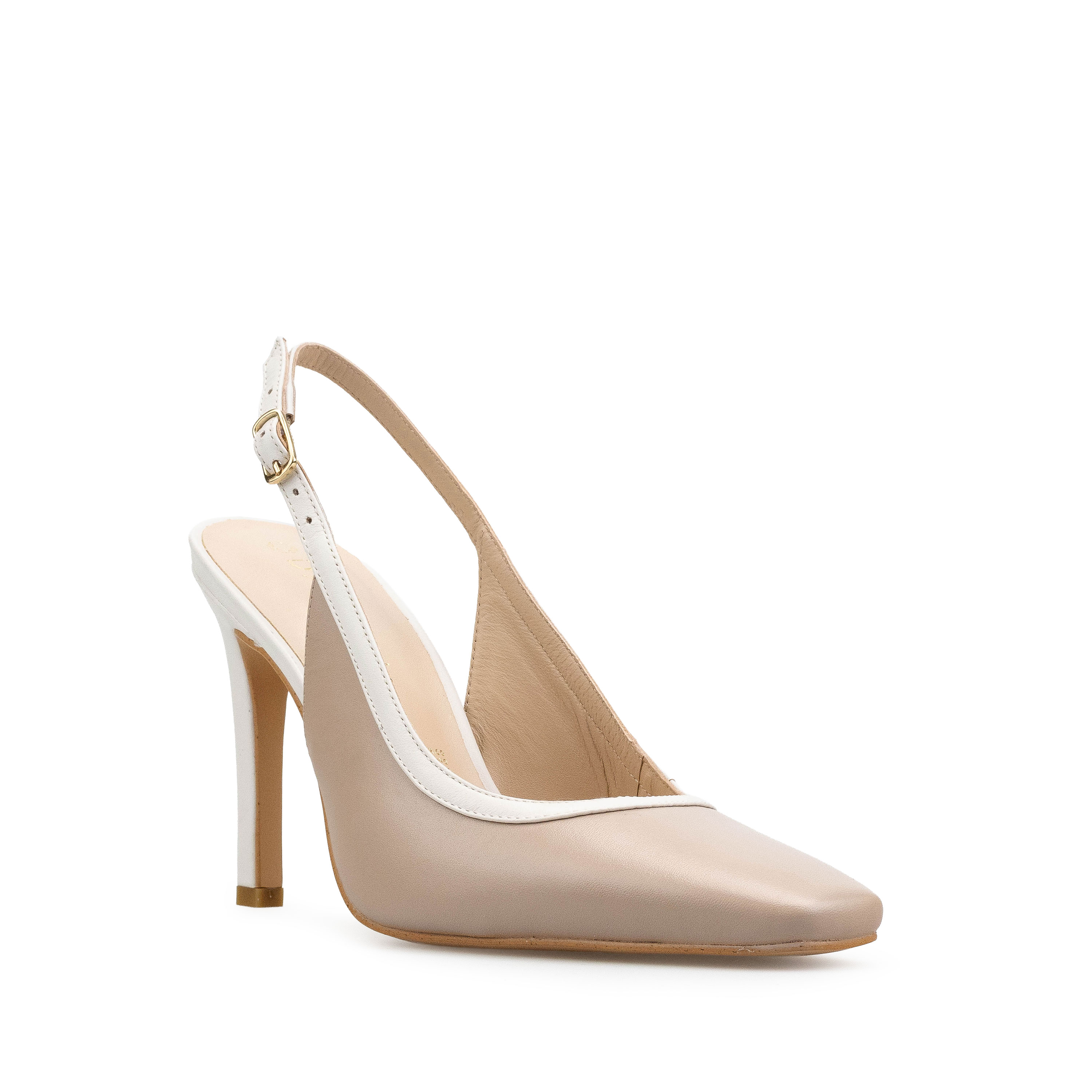Zapatillas De Tacón Davenia De Piel Para Dama Mod. Isabel