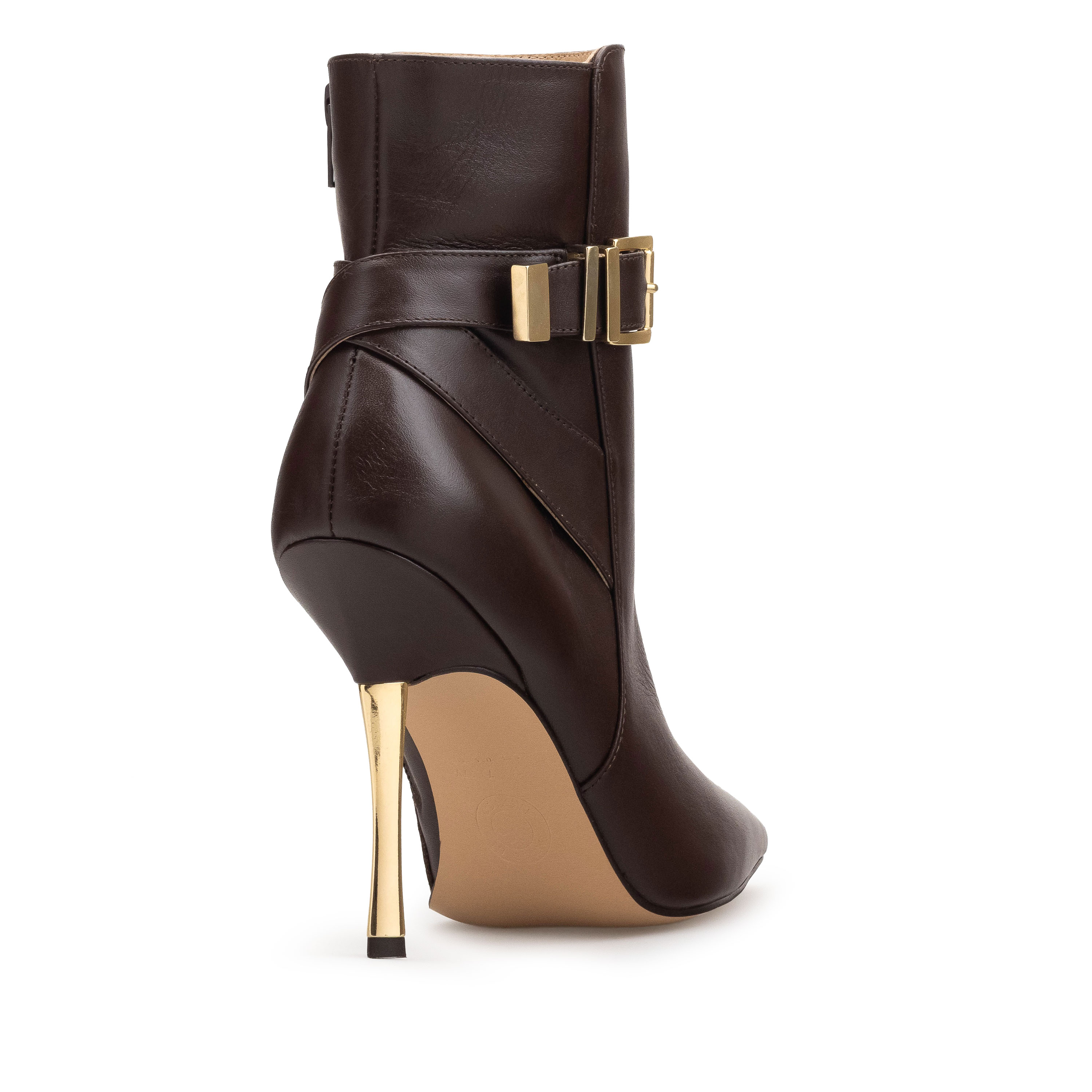 Botines Para Mujer Elegantes Botas Piel Davenia Mod.Cristina Café