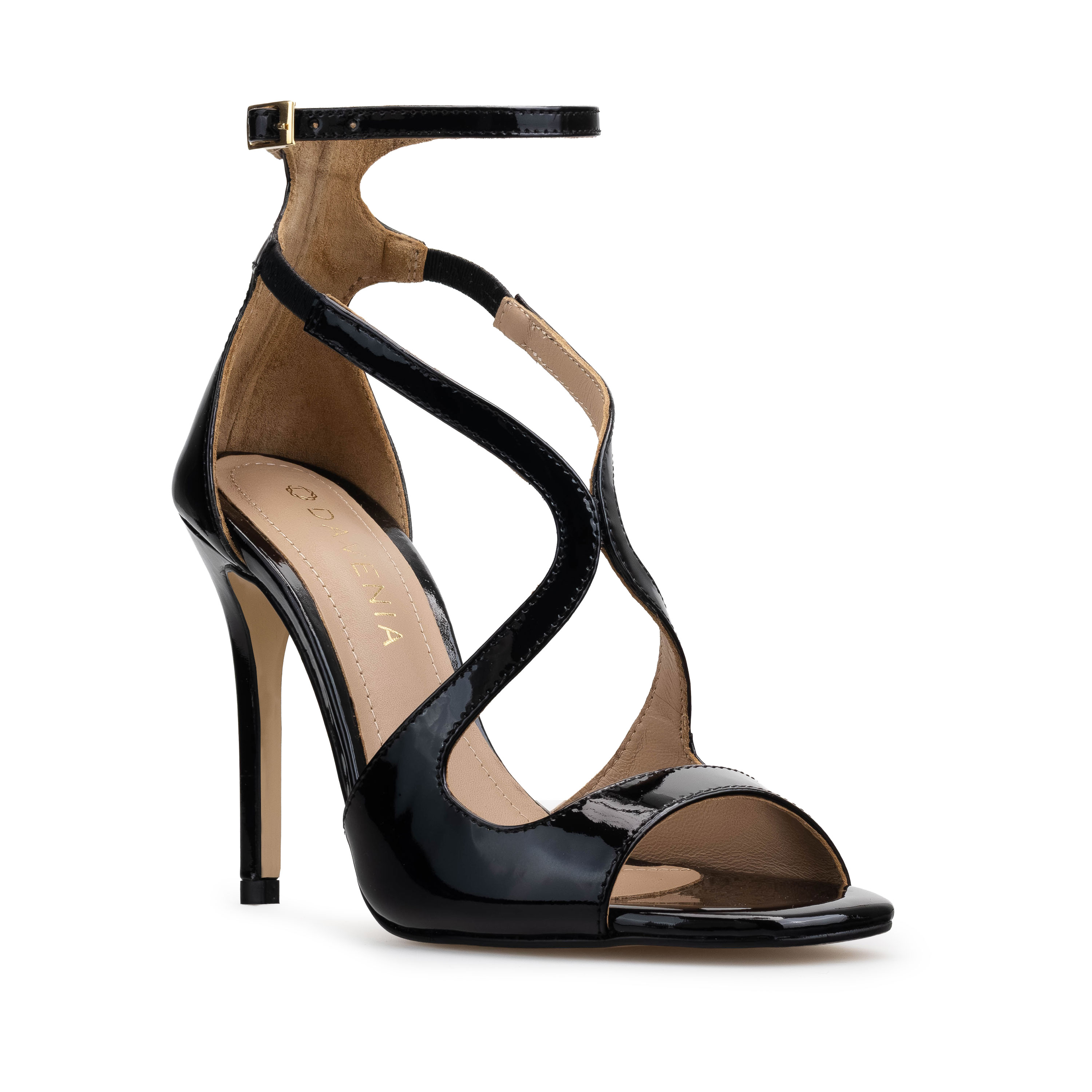Zapatillas De Tacón Davenia De Piel Sandalia De Tacón Para Dama Mod. Florencia