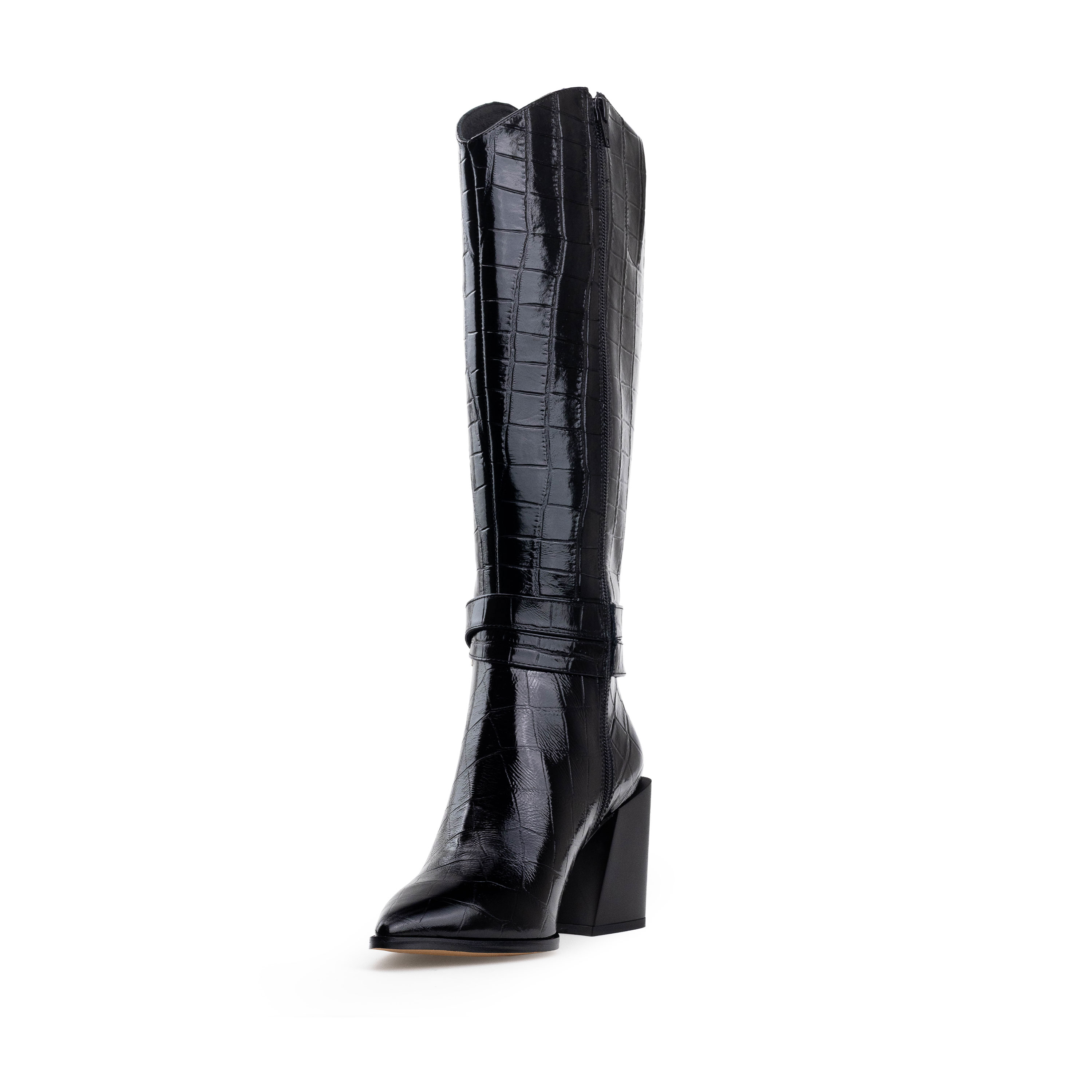 Bota De Piel Alta Para Mujer Davenia Mod. Grecia