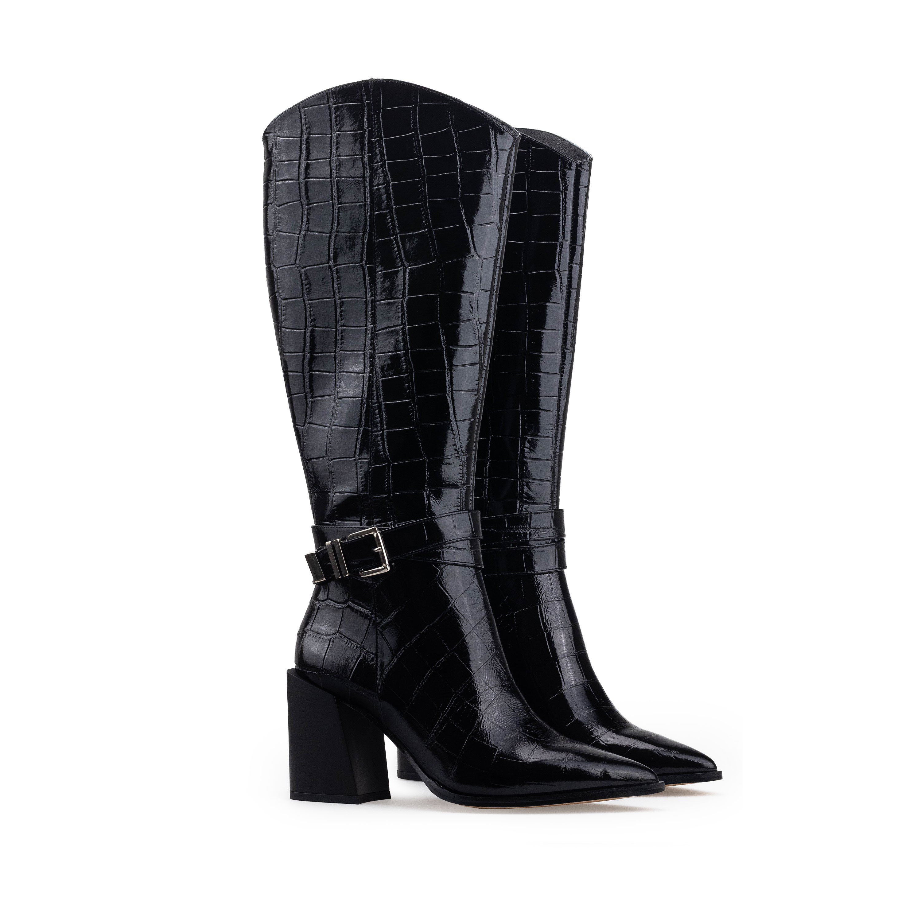 Bota De Piel Alta Para Mujer Davenia Mod. Grecia