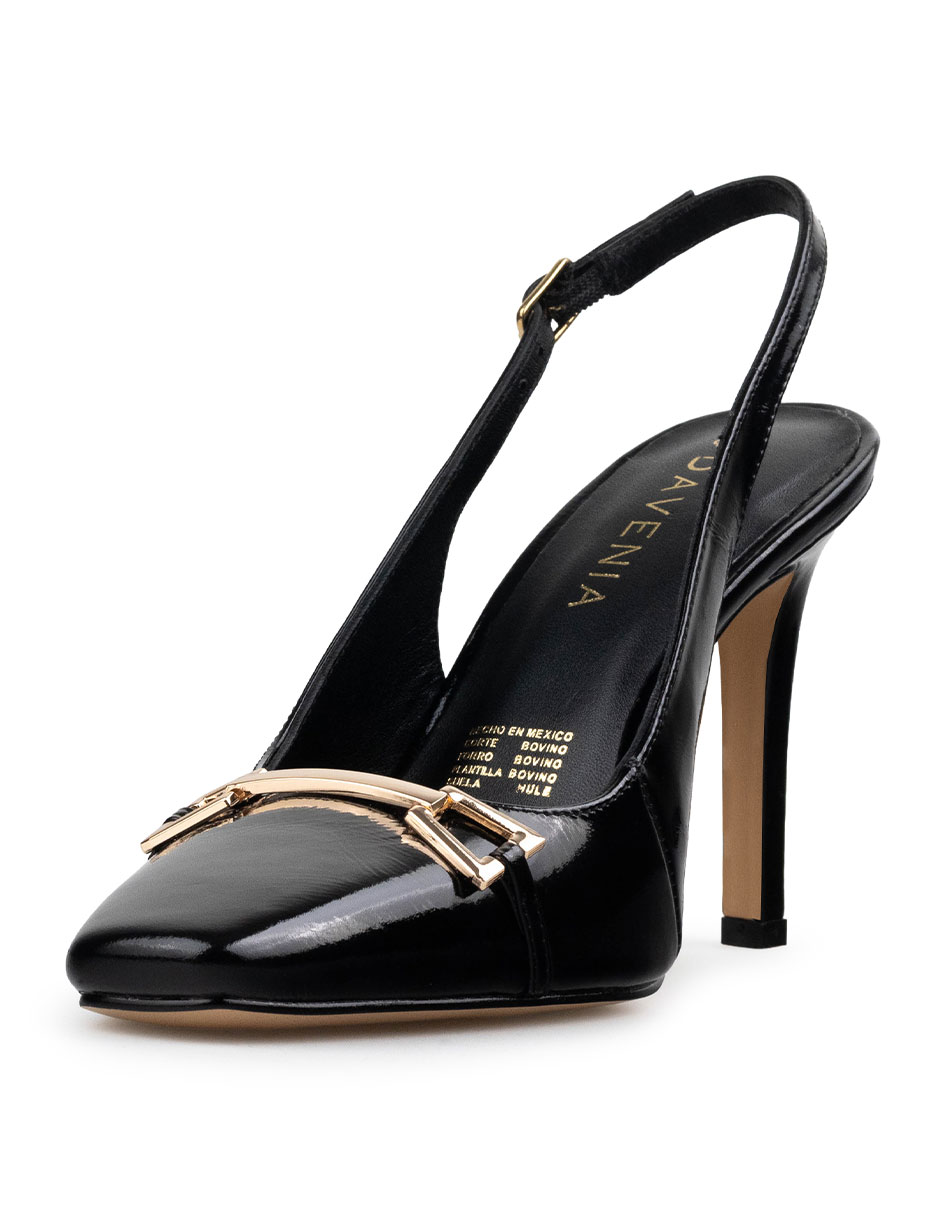 Zapatillas De Tacón Elegantes De Mujer De Piel Davenia Mod. Alexia