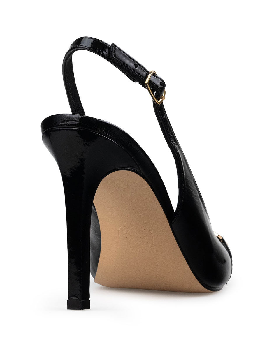 Zapatillas De Tacón Elegantes De Mujer De Piel Davenia Mod. Alexia