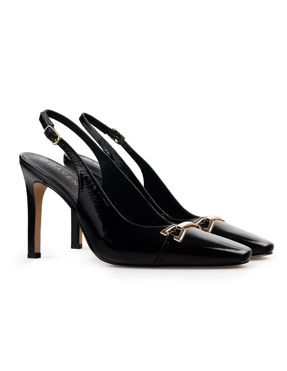 Zapatillas De Tacón Elegantes De Mujer De Piel Davenia Mod. Alexia