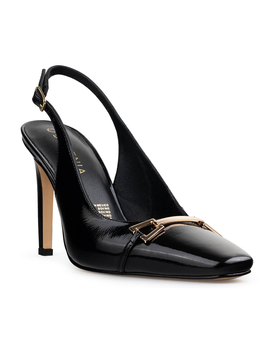 Zapatillas De Tacón Elegantes De Mujer De Piel Davenia Mod. Alexia