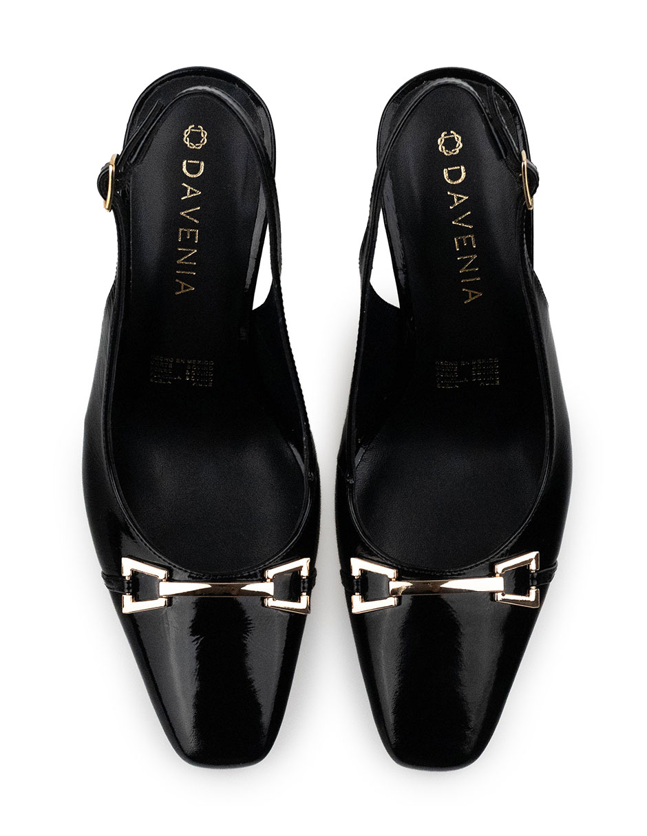 Zapatillas De Tacón Elegantes De Mujer De Piel Davenia Mod. Alexia