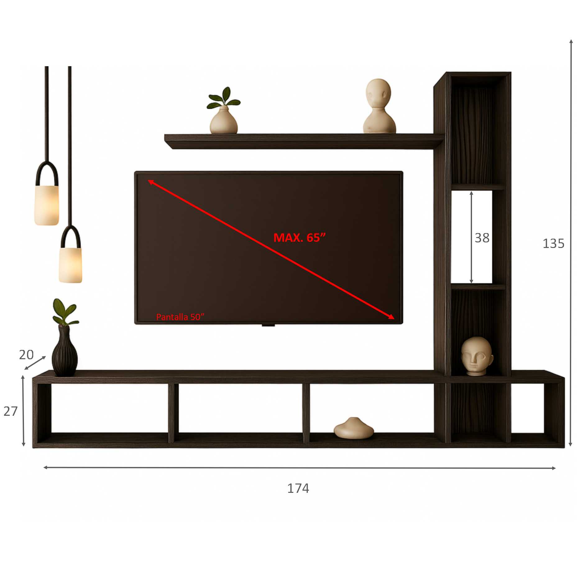 Mueble de TV Flotante E