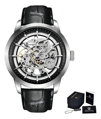 Reloj Automático Skeleton Pagani Design Pd1638 Para Hombre