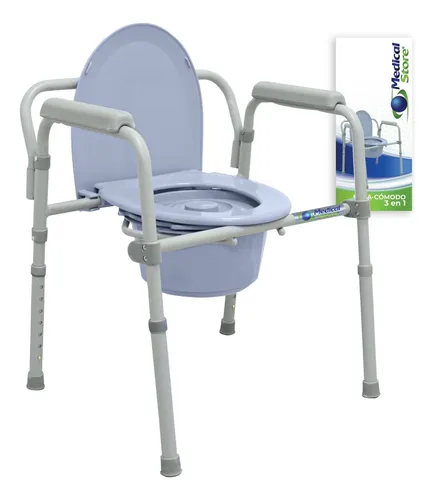 Silla Comodo Aumento Ducha Para Wc Baño 3 En 1 Plgable Drive