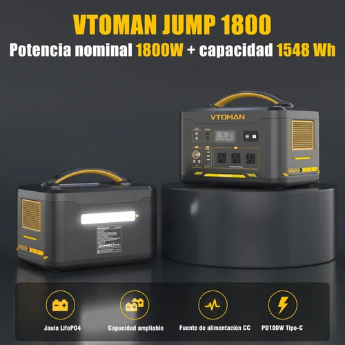 Vtoman Jump 1800 Generador Solar 1548wh/1800w