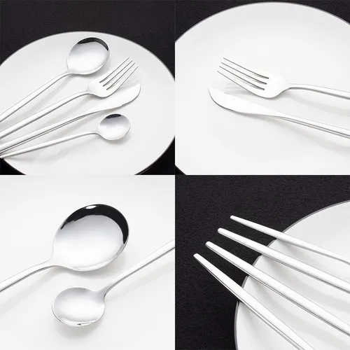 Set cubiertos de acero inoxidable 24 piezas