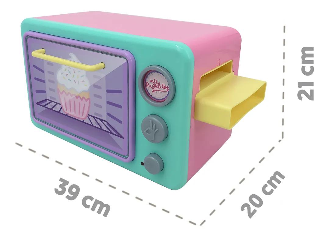 Microondas De Juguete, Mis Pastelitos Electrónico Hornito Color Rosa Claro