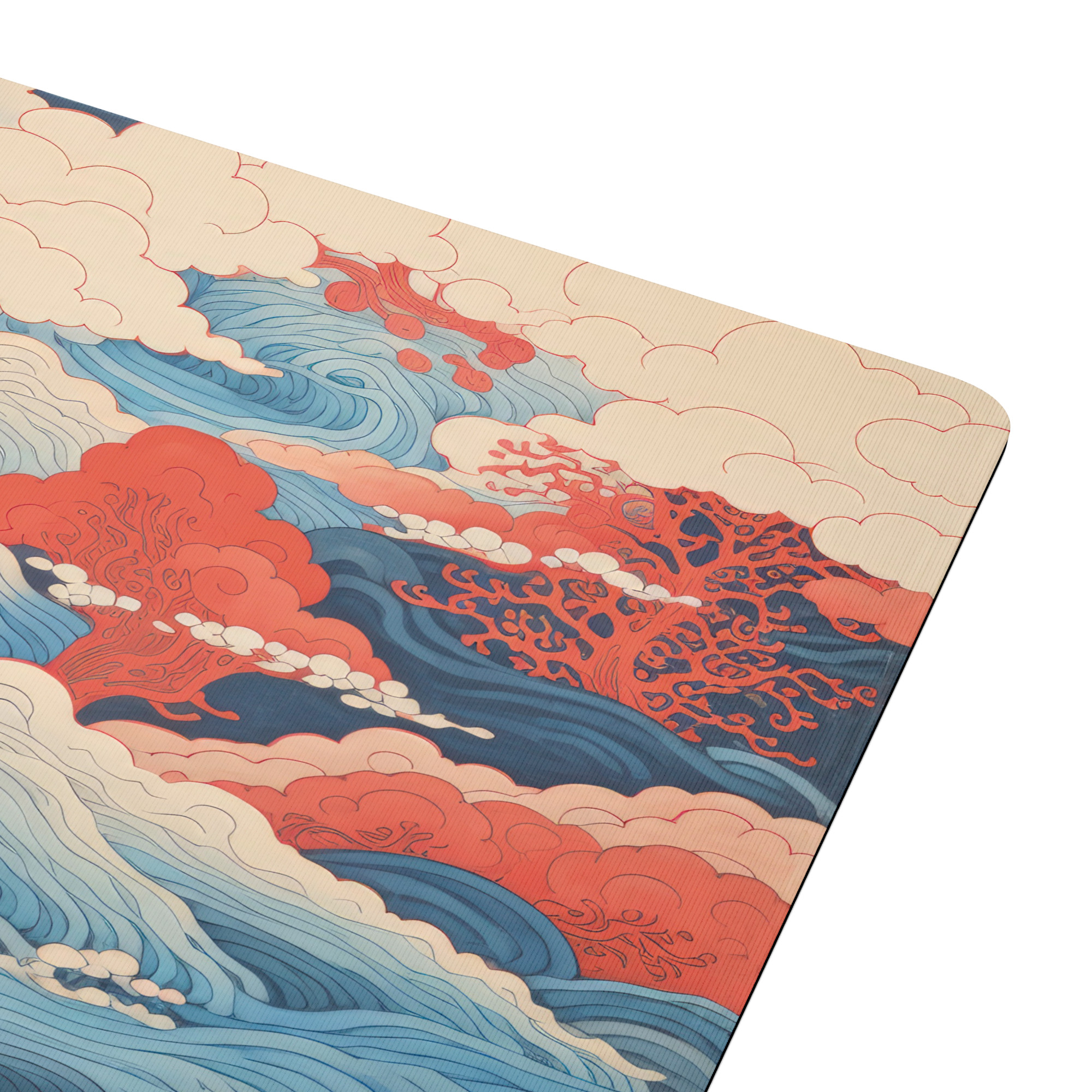 Mousepad Nubes de Colores 18×22 cm Tapete Antideslizante Alfombrilla para Mouse de Neopreno Moderno