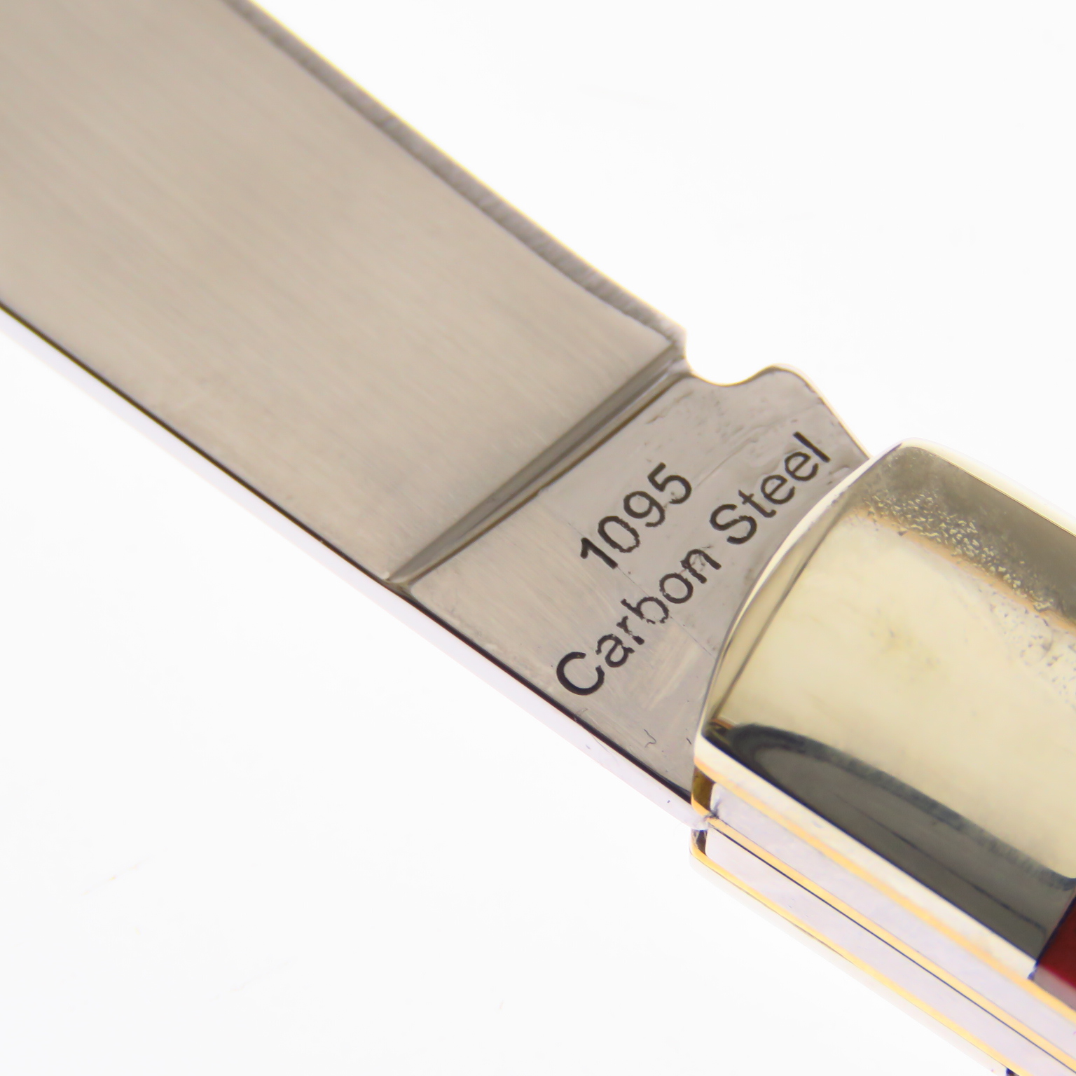 Bo110882 Boker Navaja Trapper Hueso Rojo Alto Carbon 1095 Rojo