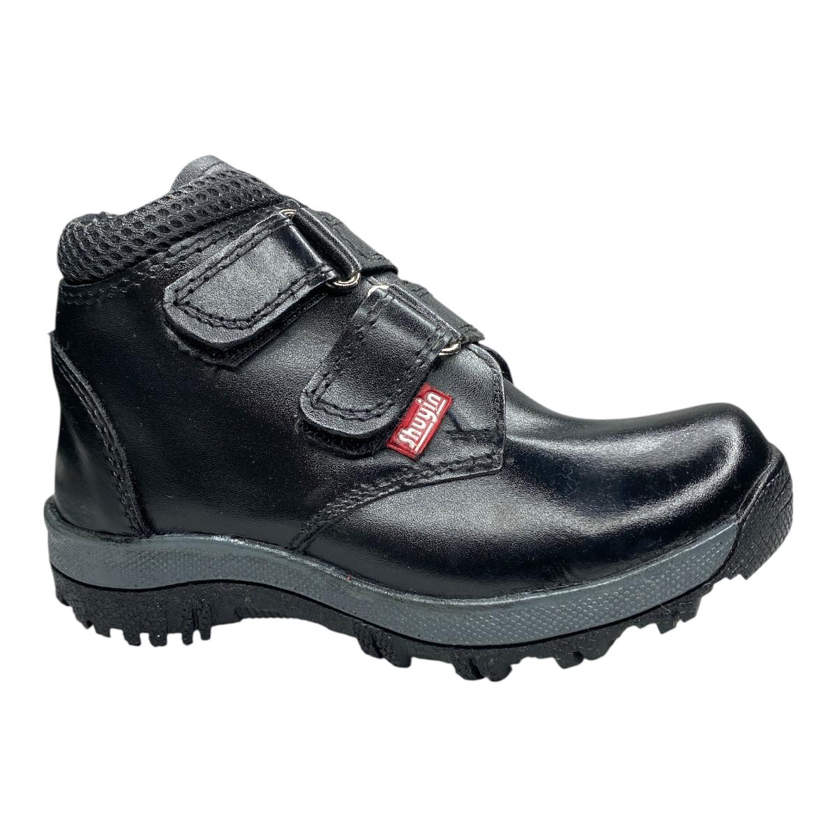 Bota Escolar De Niño Urbano Formal Con Velcro