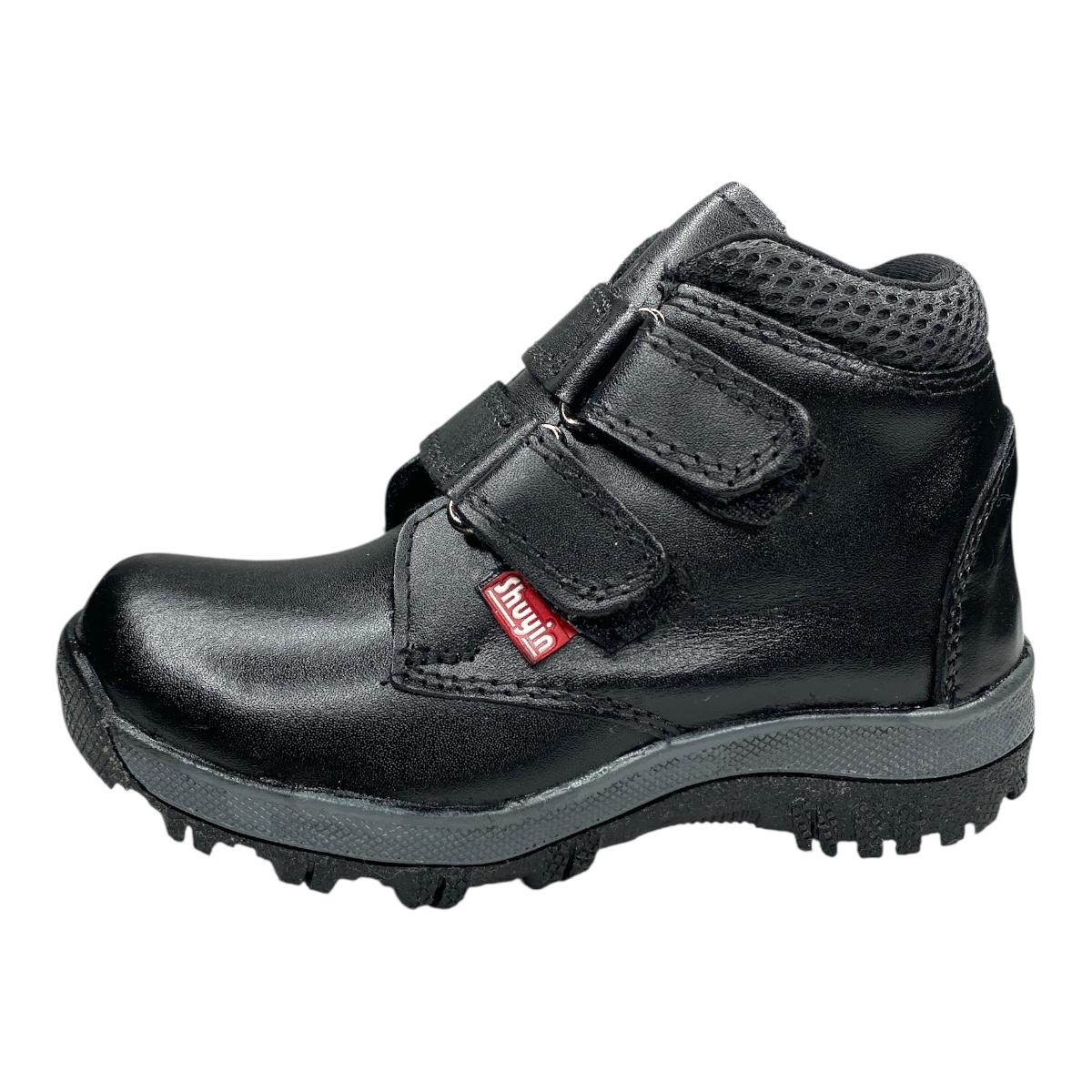 Bota Escolar De Niño Urbano Formal Con Velcro
