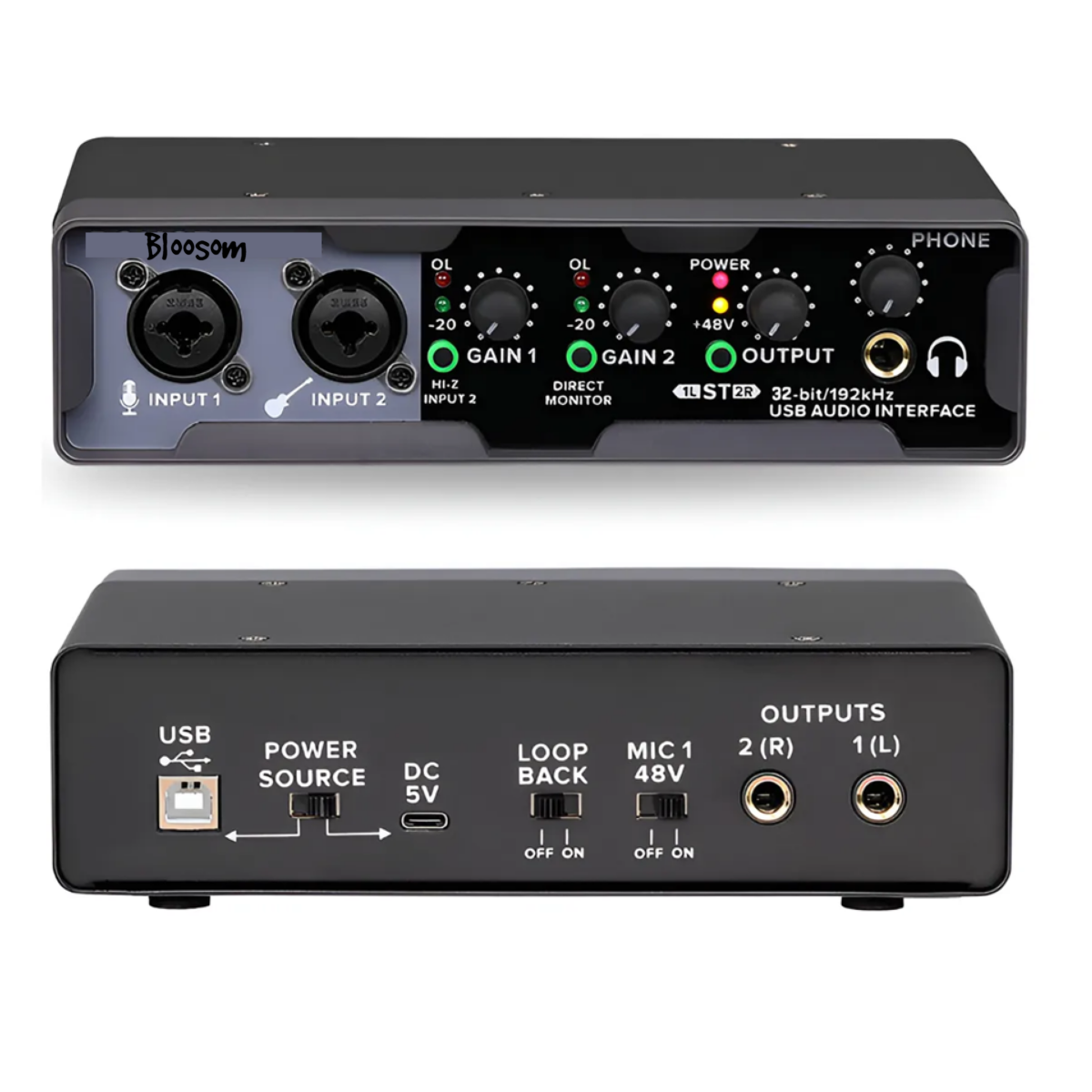 Interfaz De Audio Usb,  Negro