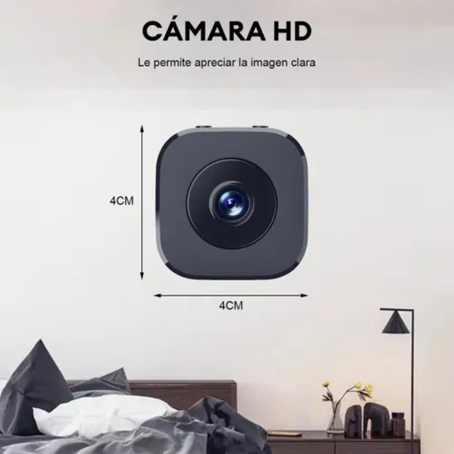 Hd Mini Cámara Espía Hd Wifi Cámaras De Seguridad negra