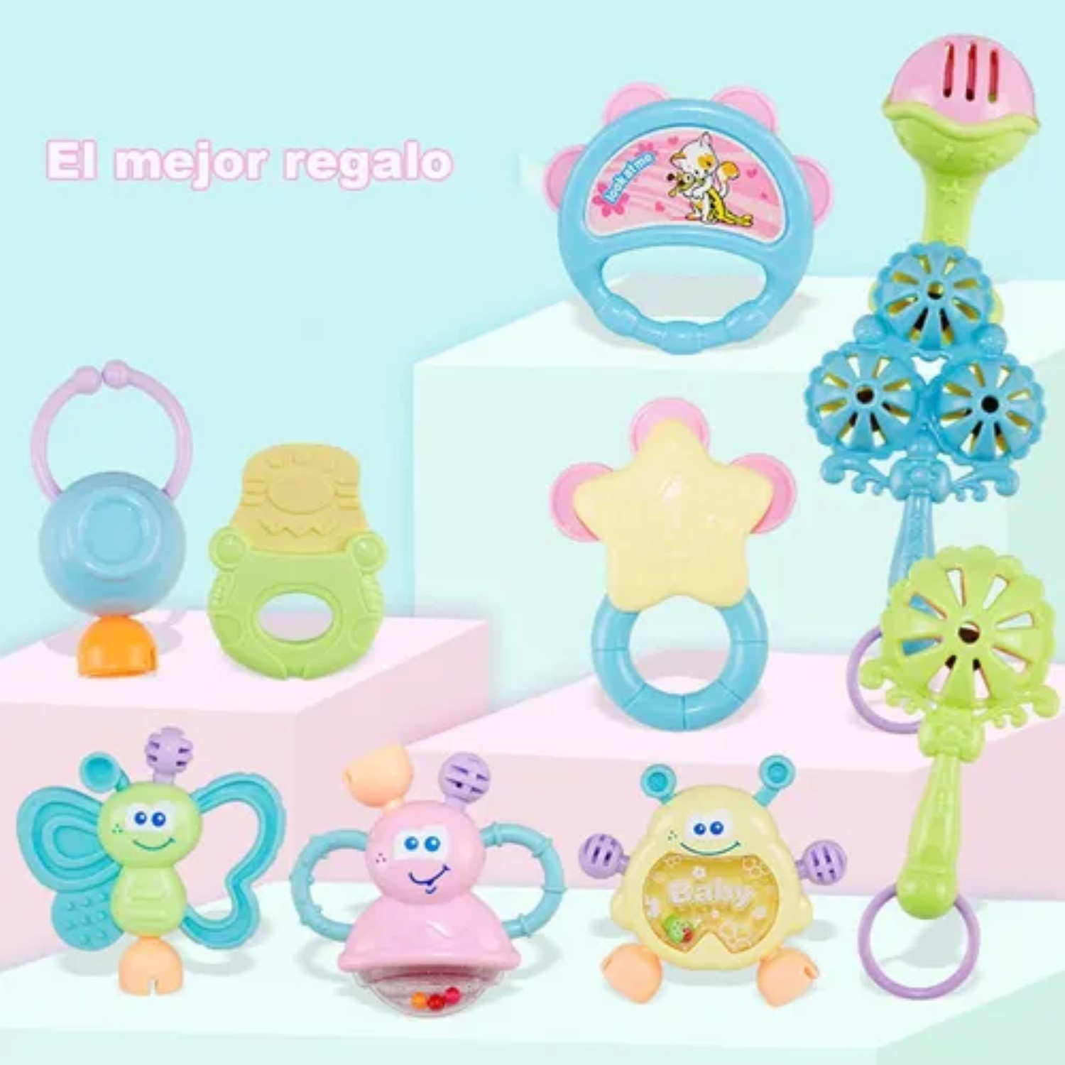 11 Sonajas Estimuladopara Bebe Juguete Estimulación Temprana