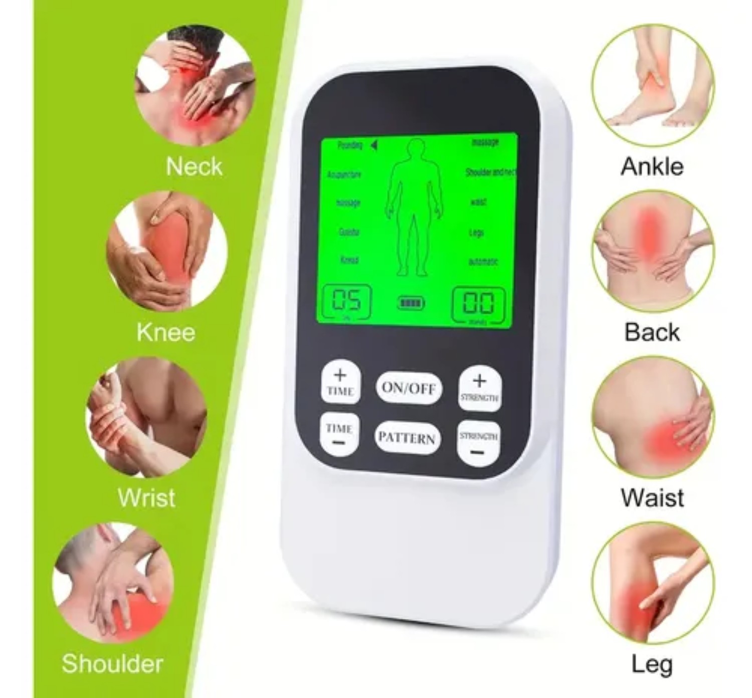 Tens Ems Electroestimulador Muscular Para Terapia De Impulso Naranja