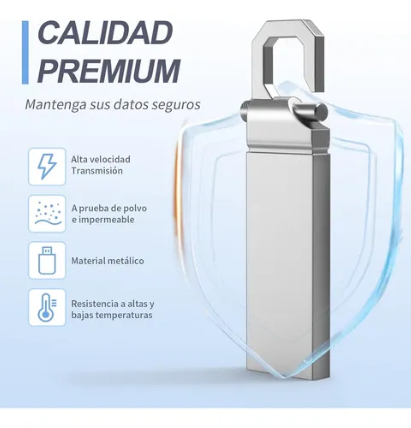 Memoria Usb 2tb Alta Velocidad 3.1 (2000 Gb) Flash Drive plata