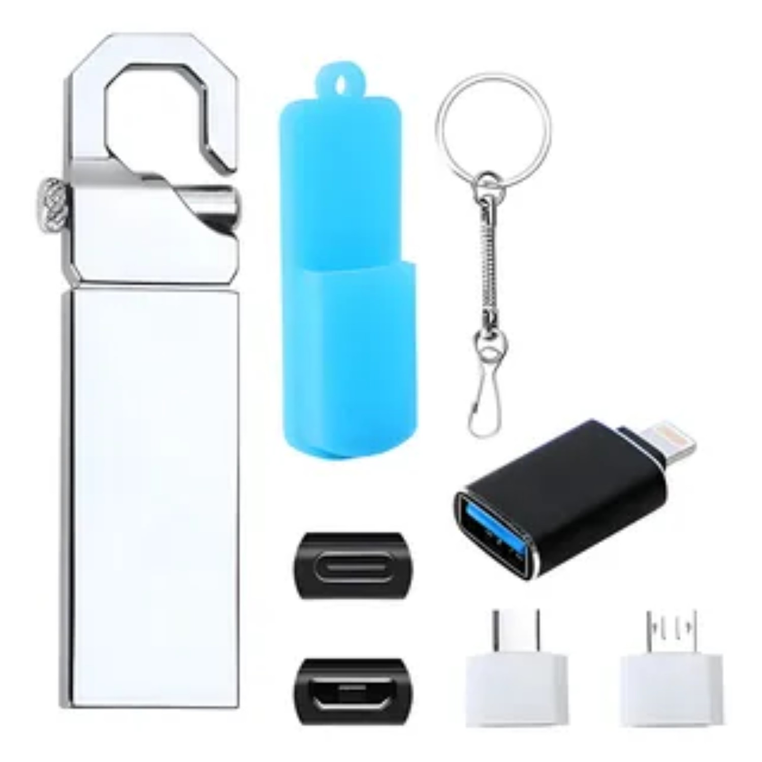 Memoria Usb 2tb Alta Velocidad 3.1 (2000 Gb) Flash Drive plata