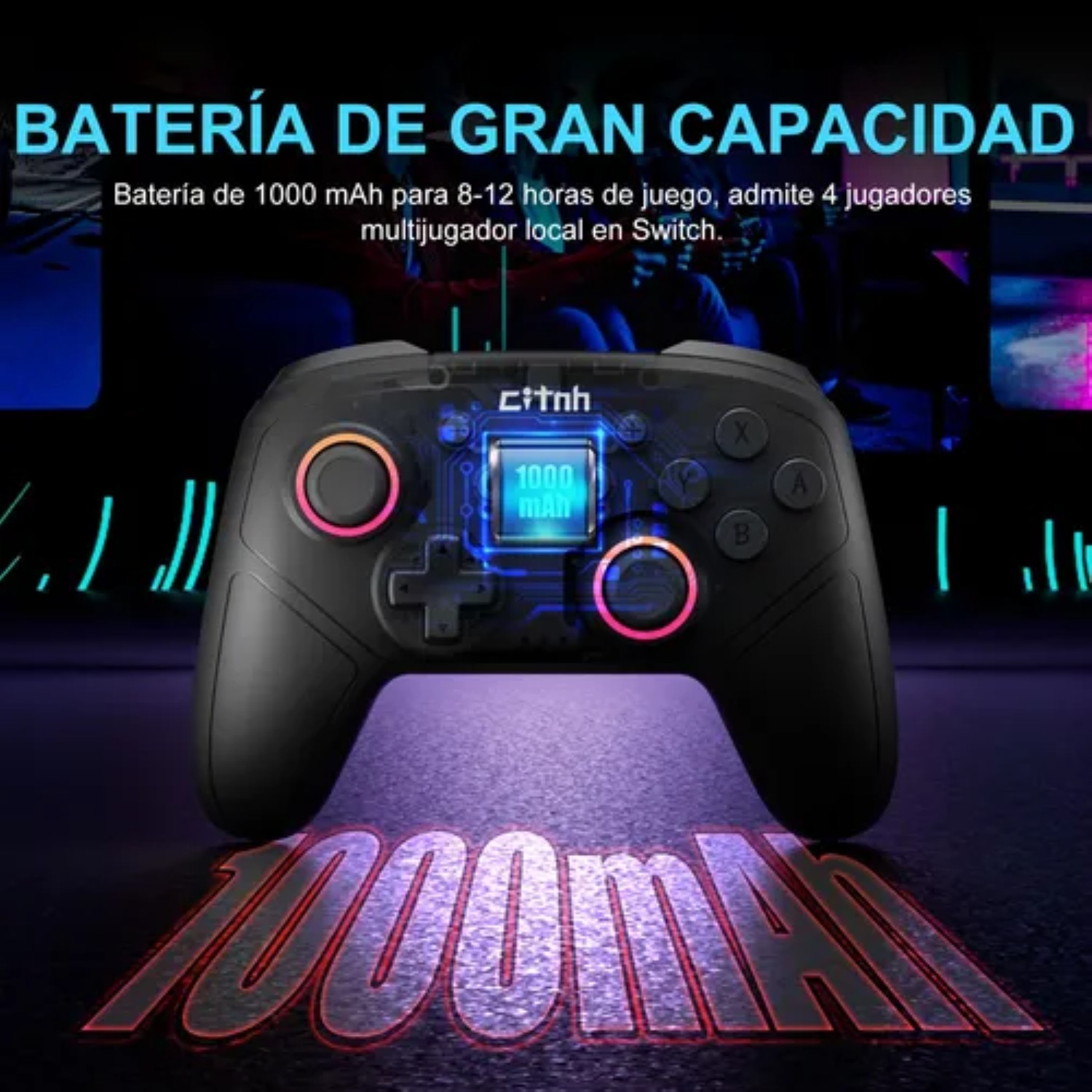 Mando Inalámbrico Para Nintendo Switch2 Y Joystick De Pc Negro