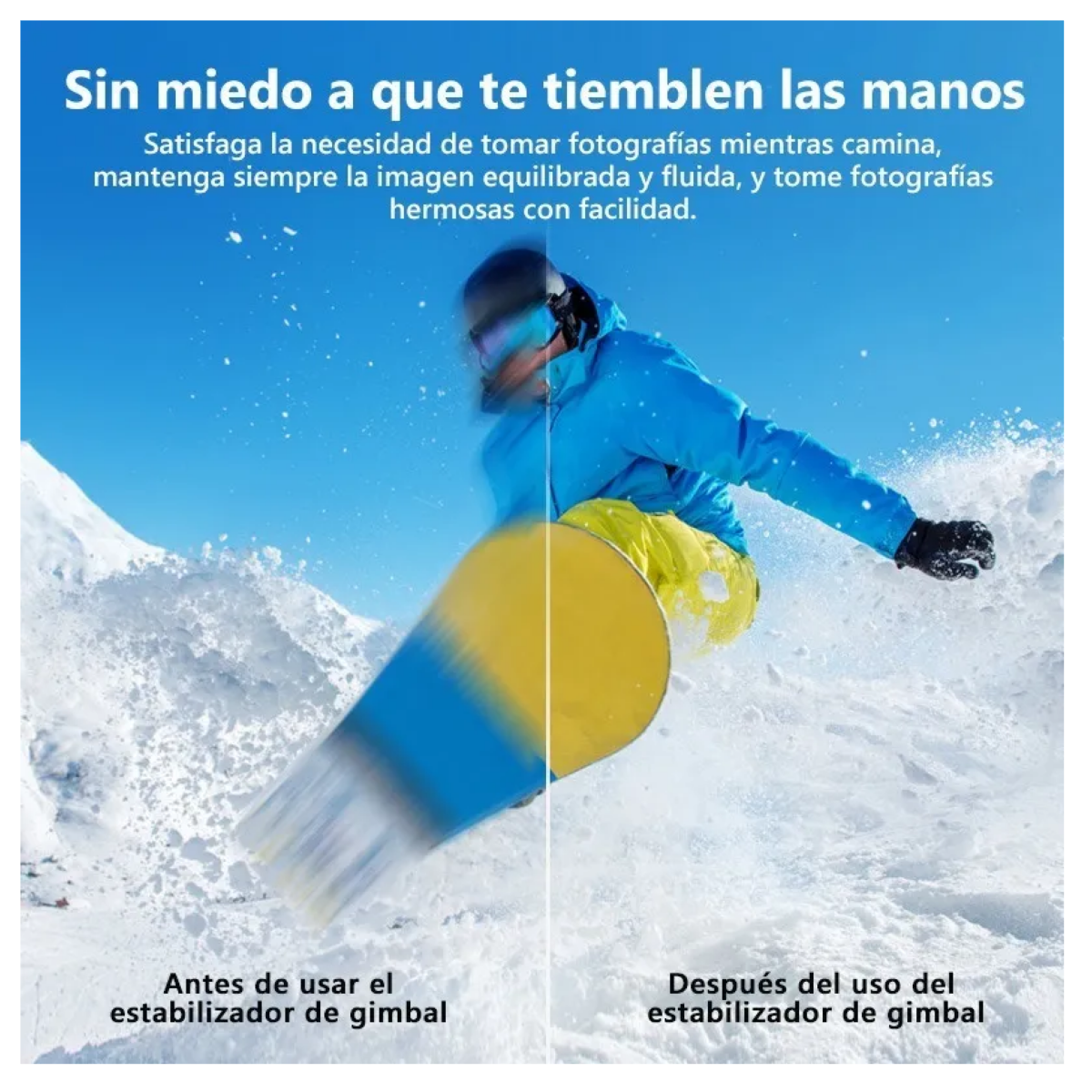 Estabilizador 3 Ejes Plegable Para Celular, Gris