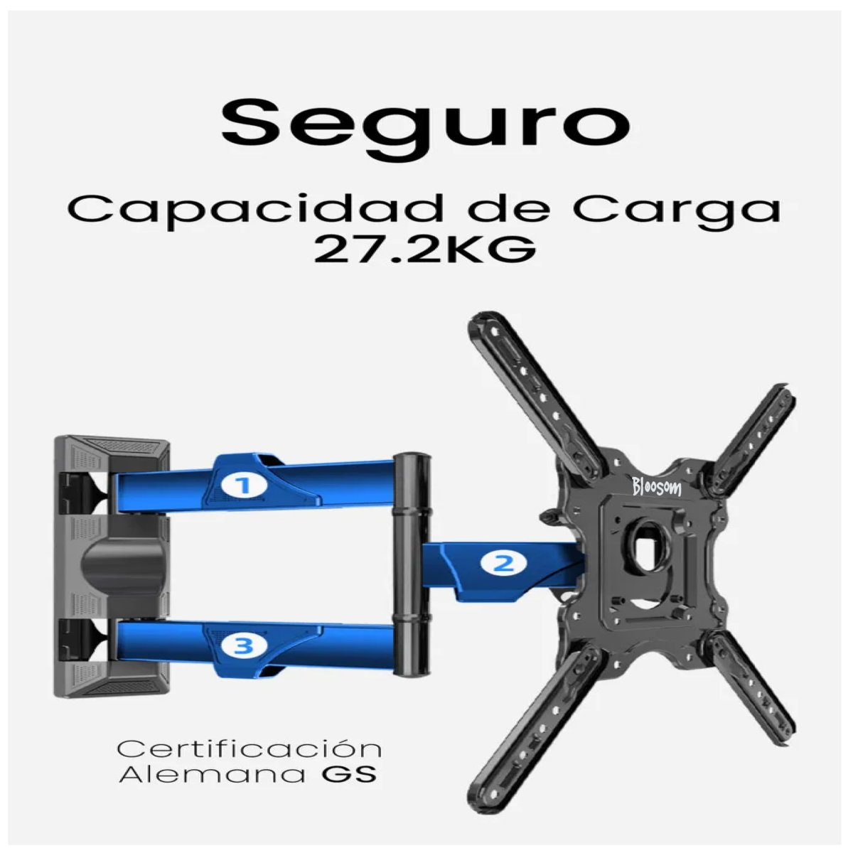 Soporte de pared para TV/Monitor de 32" a 55",  negro