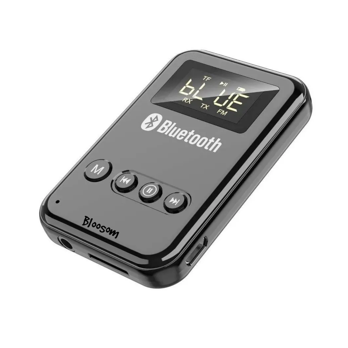 Transmisor/receptor Bluetooth 5.0 Lcd Para Pc, Tv, Bocina, Negro