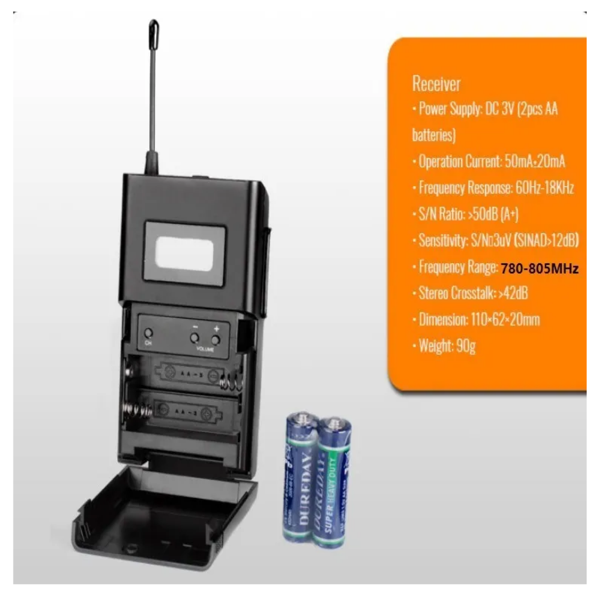 Receptor Del Sistema Transmisión Audio, Negro