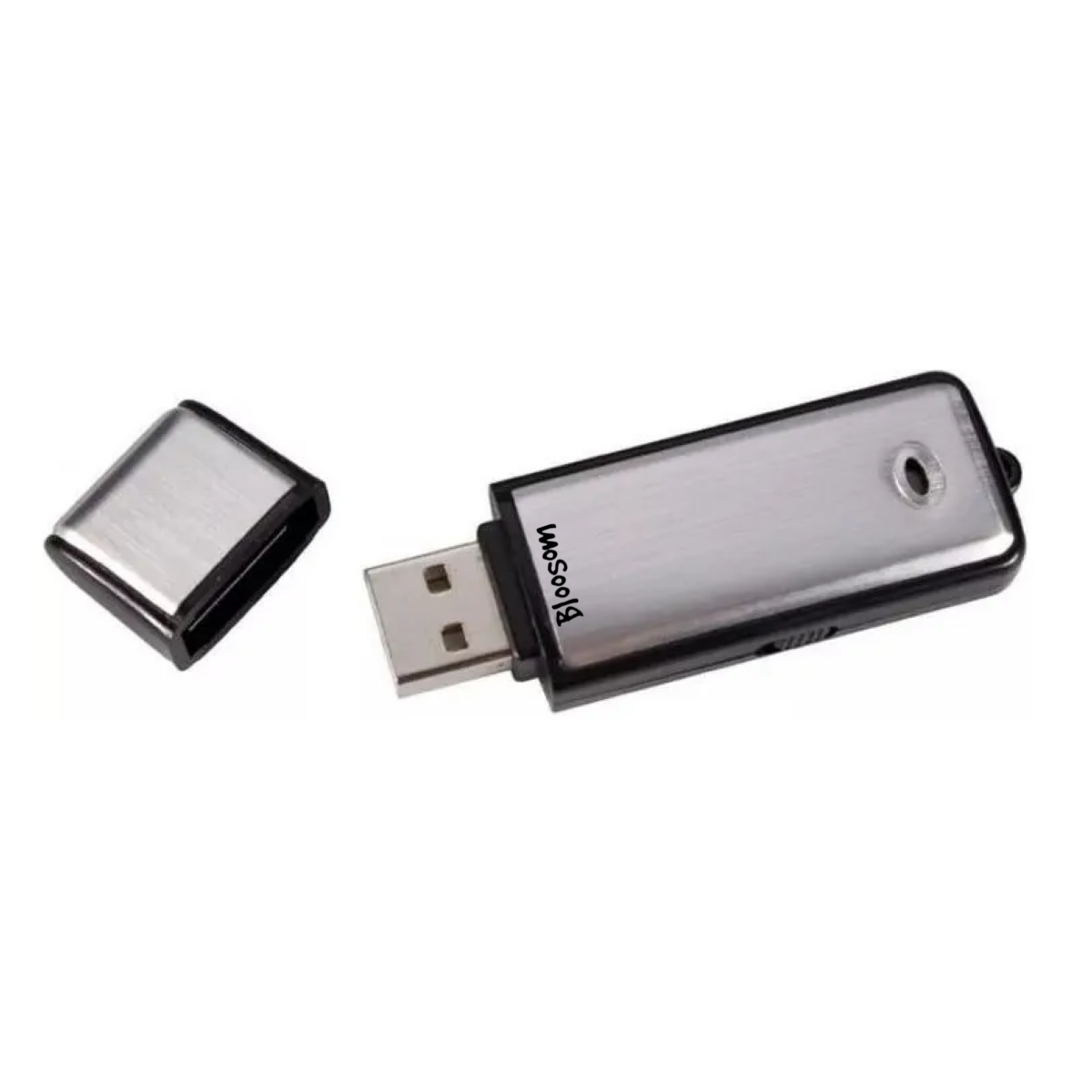 Grabadora De Voz Mini Micrófono Espía Con Usb 8gb,Plata