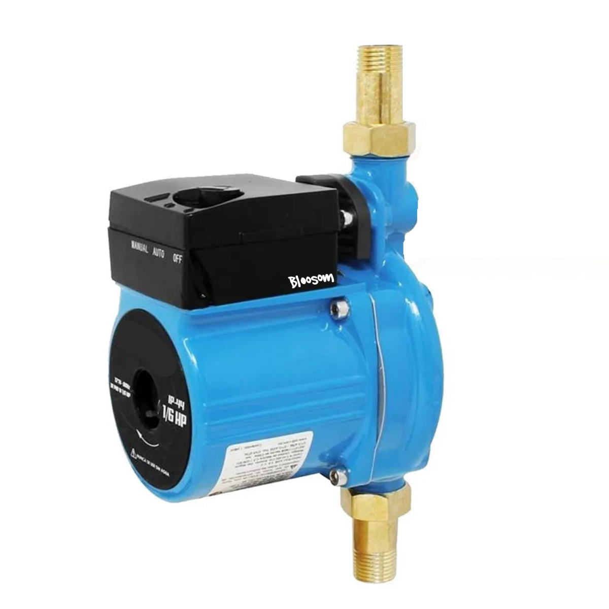Bomba Presurizadora 140 W Automática 1/6 Hp Aumenta Presión, Azul