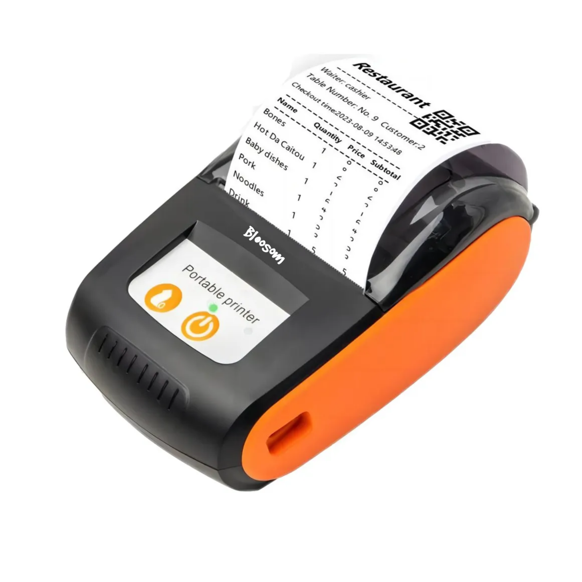 Impresora Térmica Portátil (58 Mm), Naranja