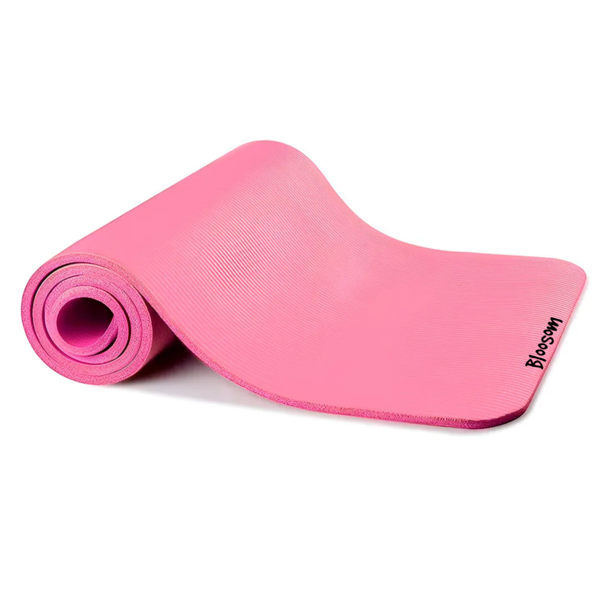 Tapete Yoga Pilates Fitness Ejercicio Portátil 10mm Grosor, Rosa