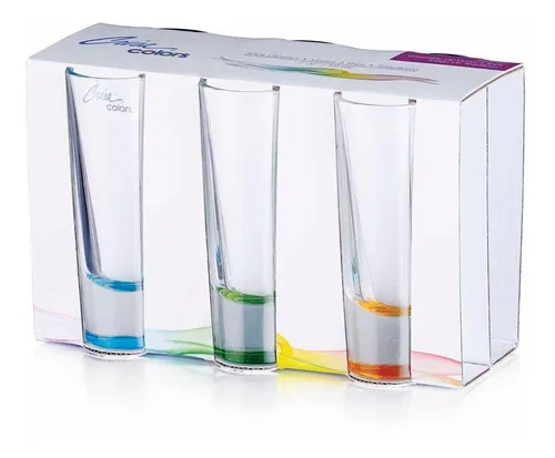 Vasos Tequileros Caballito Shot Tequila 6 Pzas Colores