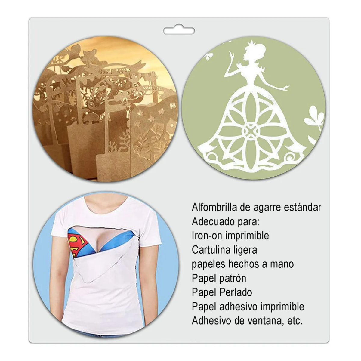 Set Tapete De Corte Para Silhouette Cameo Y Cricut 30x61 3pzas, Transparentes